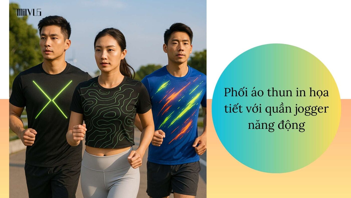 Áo thun thể thao cho người thích áo in họa tiết