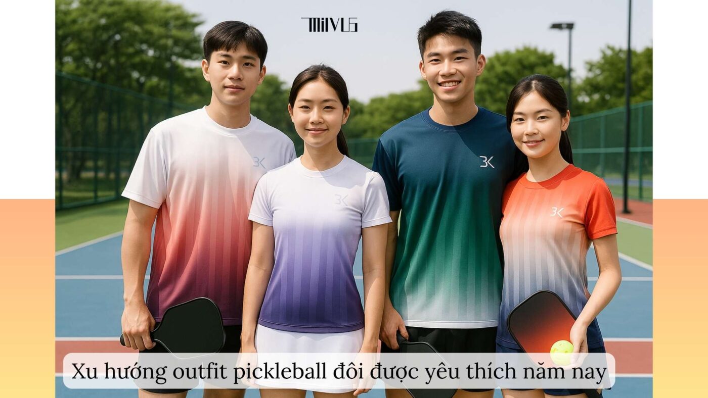 Outfit pickleball cho cặp đôi yêu thể thao cùng nhau
