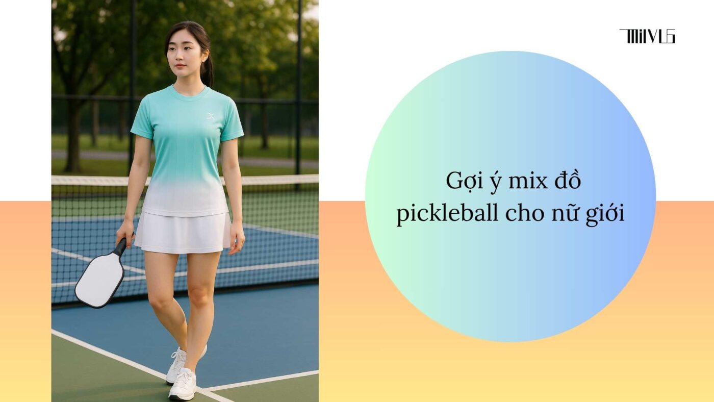 Trang phục pickleball cho người yêu thời trang Hàn Quốc