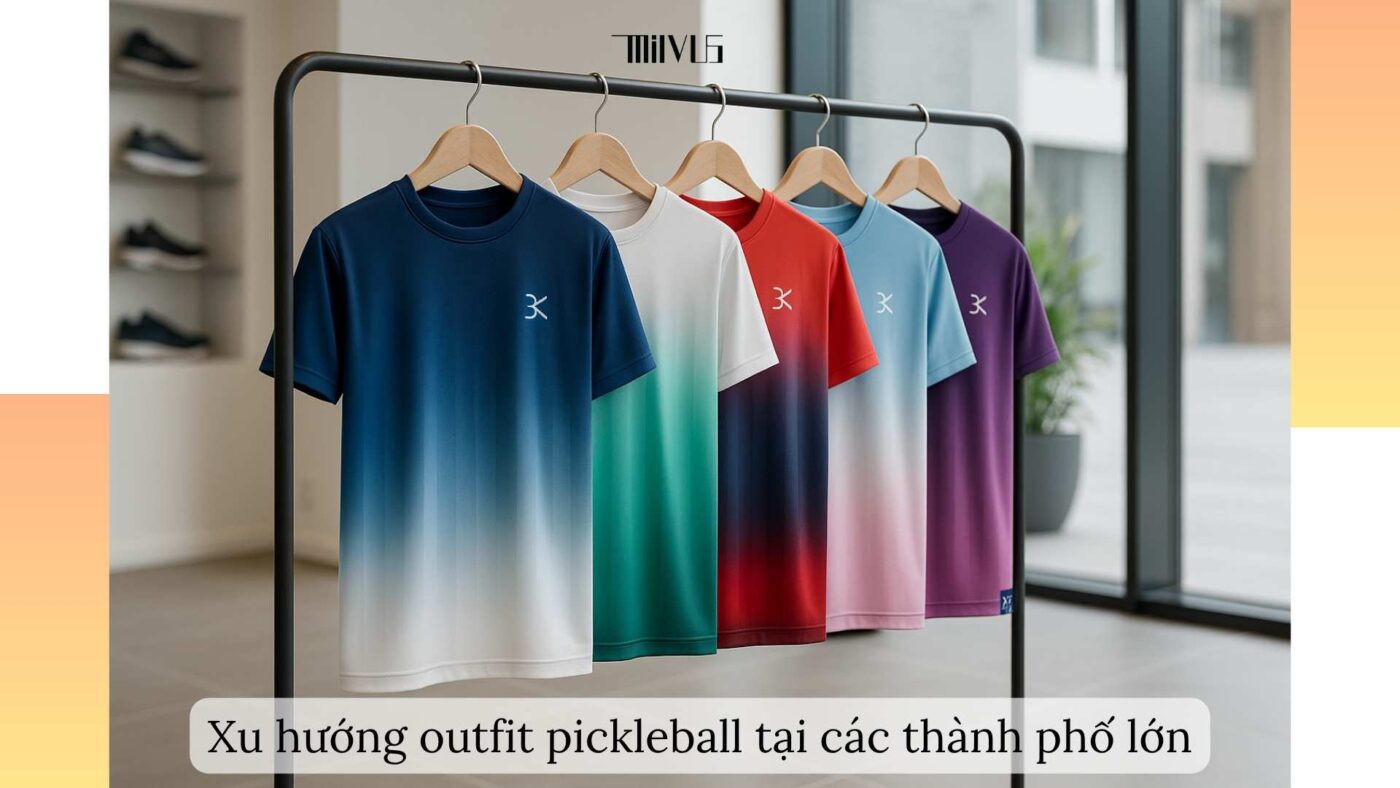 Outfit pickleball cho giới trẻ sống ở thành phố lớn