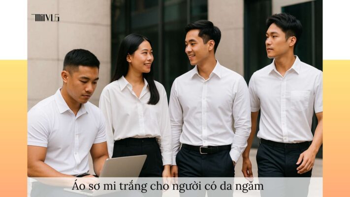 Áo sơ mi trắng cho người có da ngăm – đa dạng phong cách, dễ phối, phù hợp công sở và thể thao