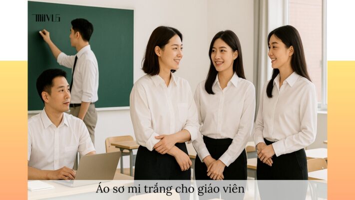 Áo sơ mi trắng cho giáo viên – đa dạng kiểu dáng, thanh lịch, phù hợp công sở và giảng dạy