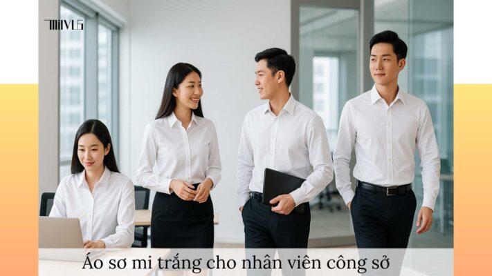 Áo sơ mi trắng cho nhân viên công sở – đa dạng kiểu dáng, thanh lịch, phù hợp môi trường văn phòng chuyên nghiệp.