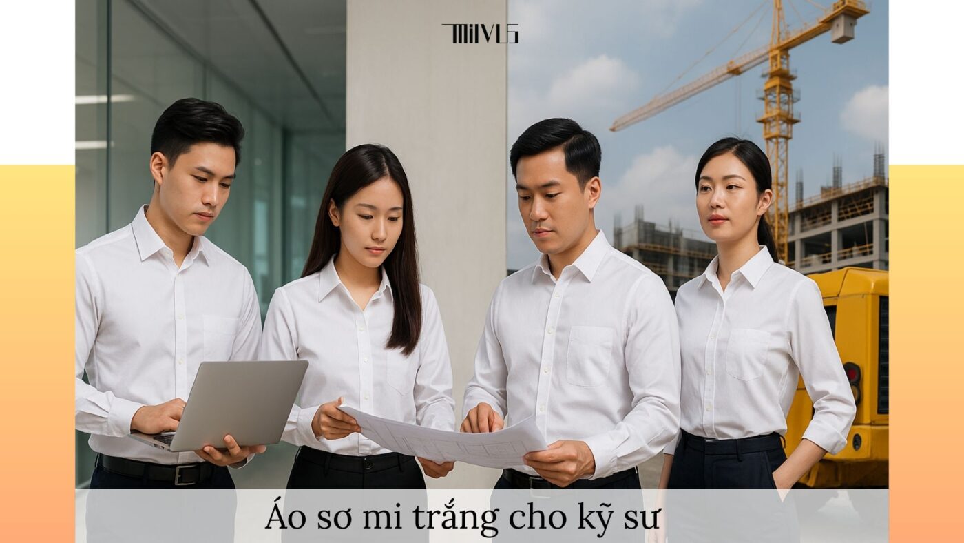 Áo sơ mi trắng cho kỹ sư – đa dạng kiểu dáng, chuyên nghiệp, phù hợp công trường và văn phòng
