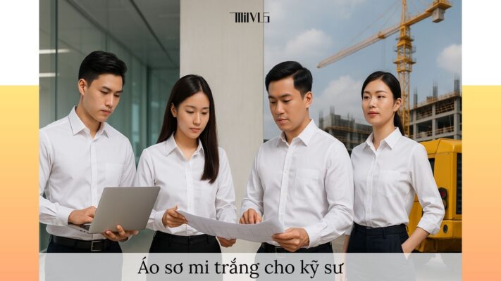 Áo sơ mi trắng cho kỹ sư – đa dạng kiểu dáng, chuyên nghiệp, phù hợp công trường và văn phòng