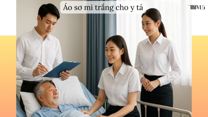 Áo sơ mi trắng cho y tá – đa dạng kiểu dáng, thanh lịch, chuyên nghiệp trong môi trường y tế
