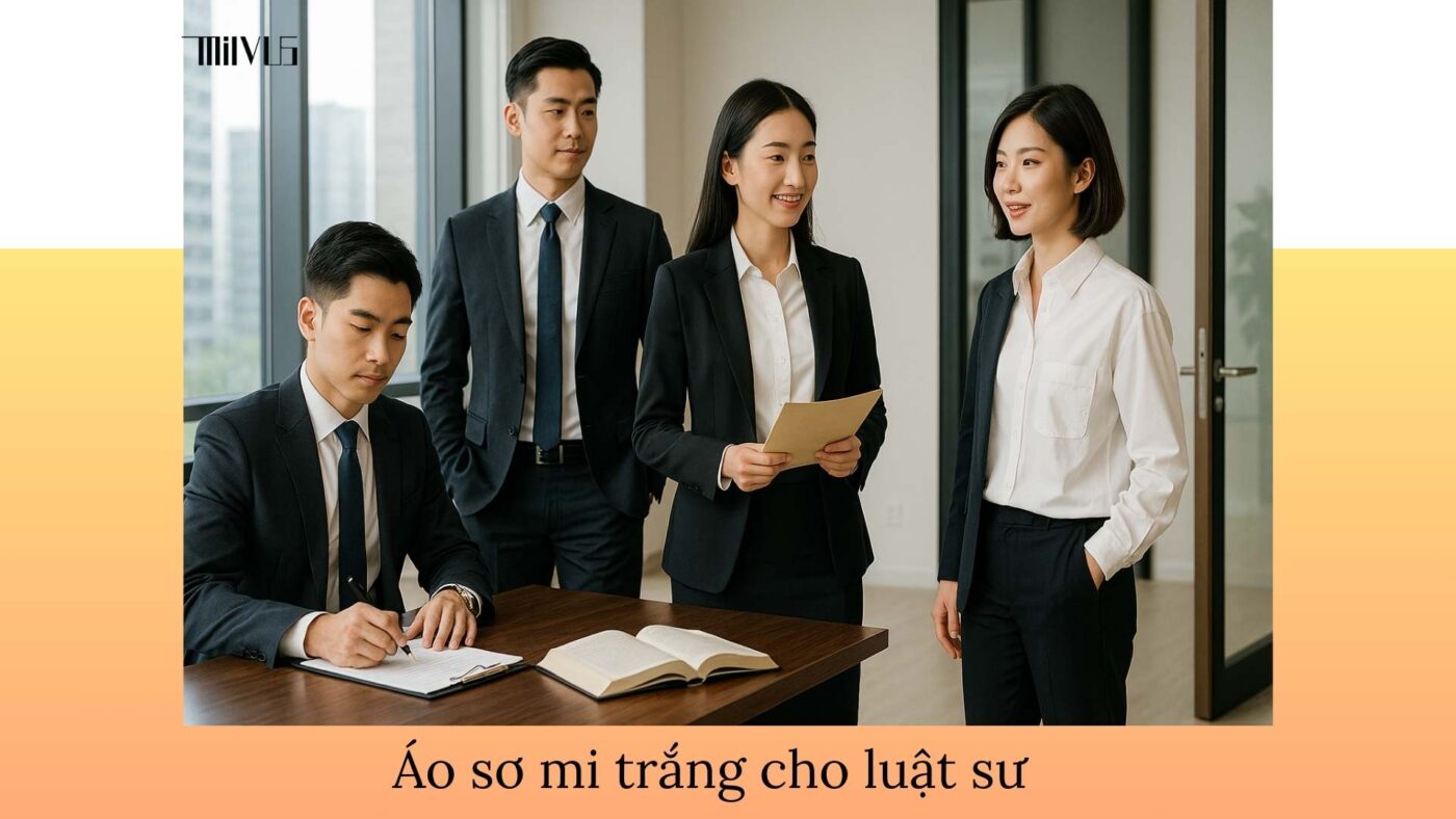 Áo sơ mi trắng cho luật sư – đa dạng kiểu dáng, chuyên nghiệp, phù hợp công sở và tranh tụng