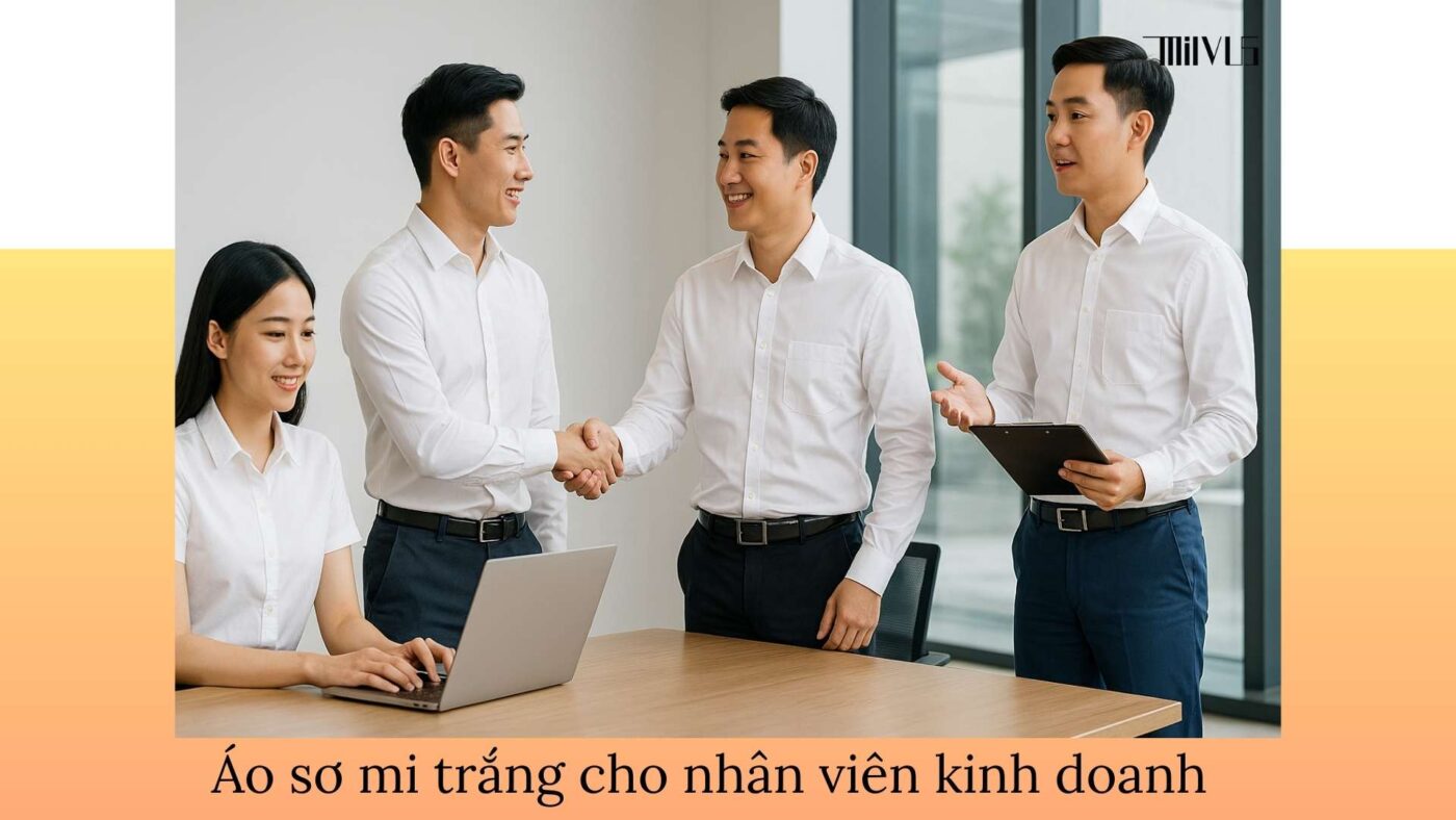 Áo sơ mi trắng cho nhân viên kinh doanh – đa dạng kiểu dáng, thanh lịch, phù hợp công sở và gặp khách hàng