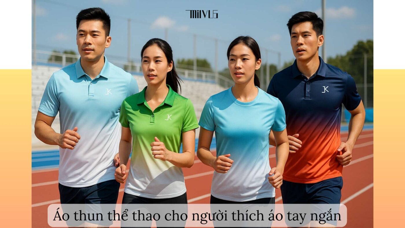Áo thun thể thao cho người thích áo tay ngắn
