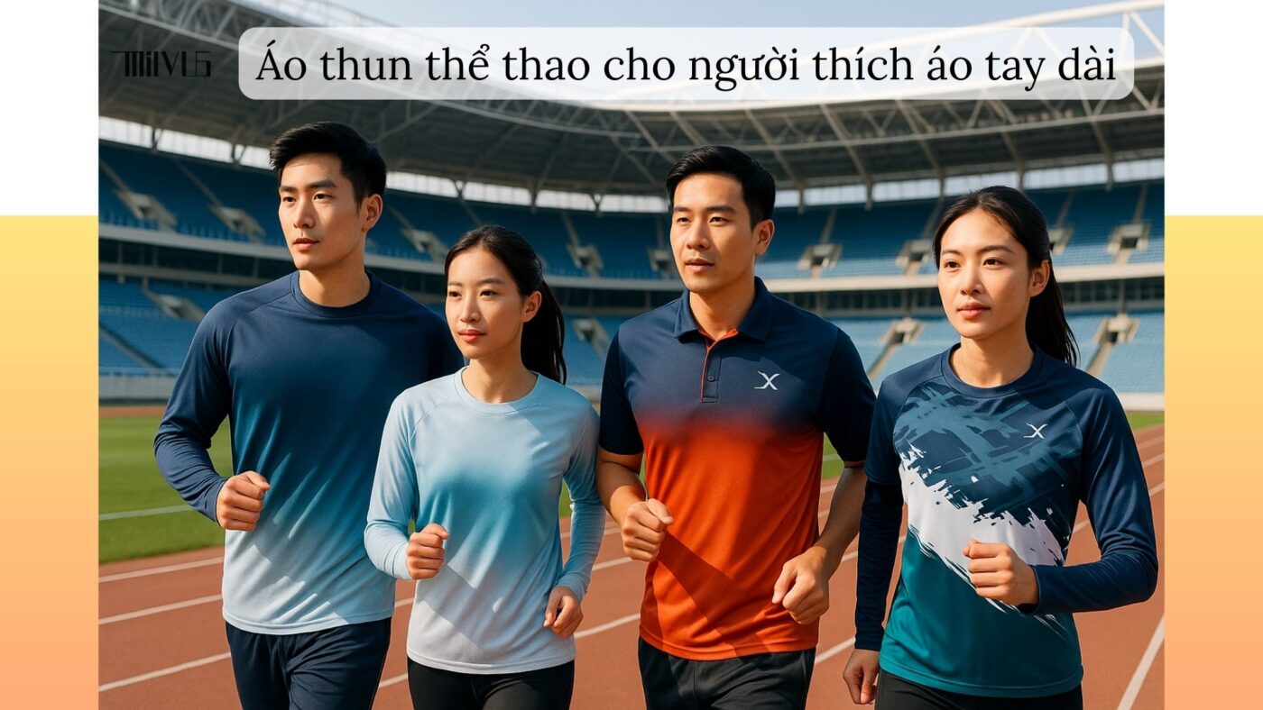 Áo thun thể thao cho người thích áo tay dài – đa dạng kiểu dáng, năng động, phù hợp nhiều hoạt động
