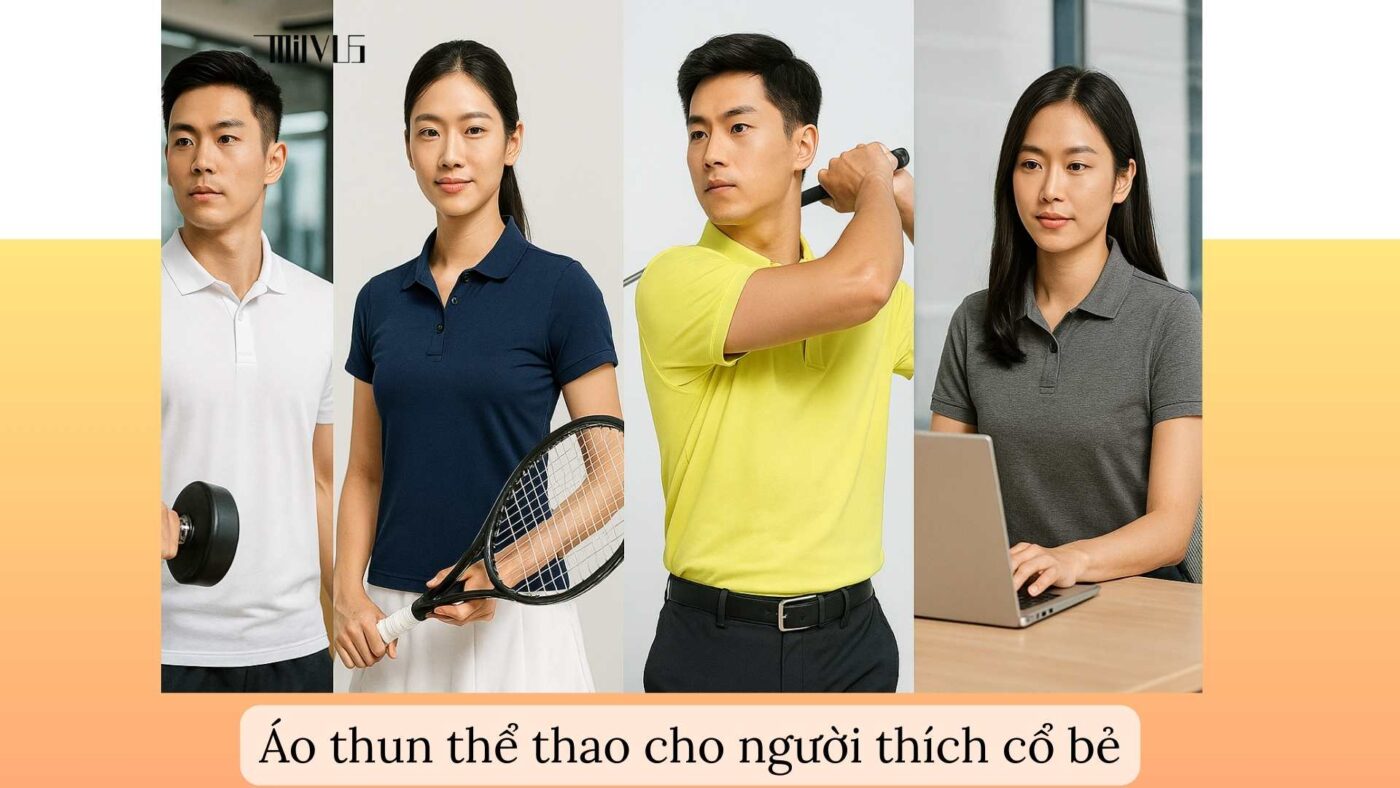 Áo thun thể thao cho người thích cổ bẻ – đa dạng phong cách, tiện lợi cho nhiều hoạt động