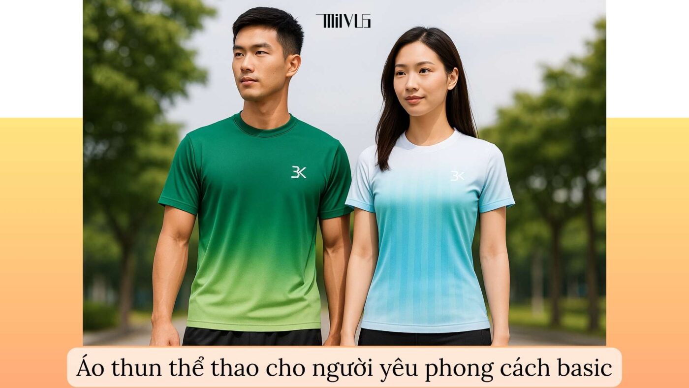 Áo thun thể thao cho người yêu phong cách basic