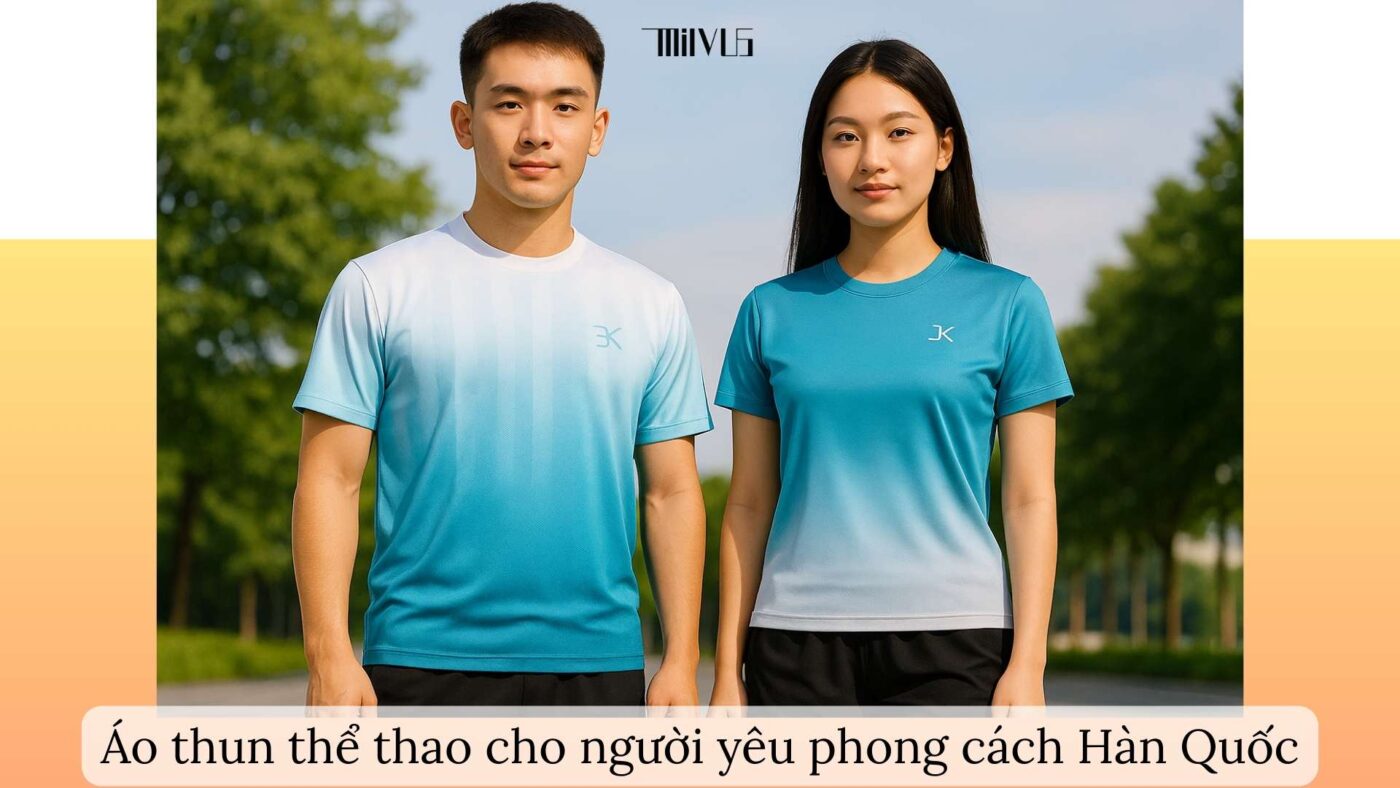 Áo thun thể thao cho người yêu phong cách Hàn Quốc