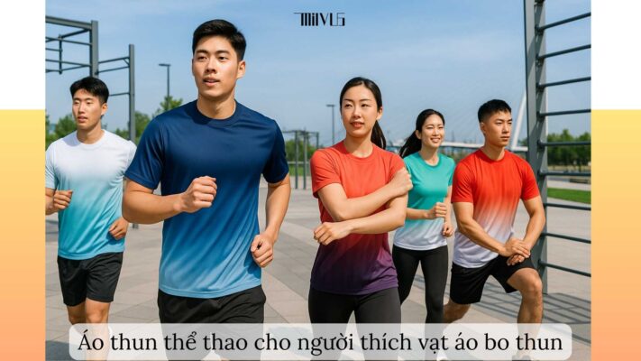 Áo thun thể thao cho người thích vạt áo bo thun