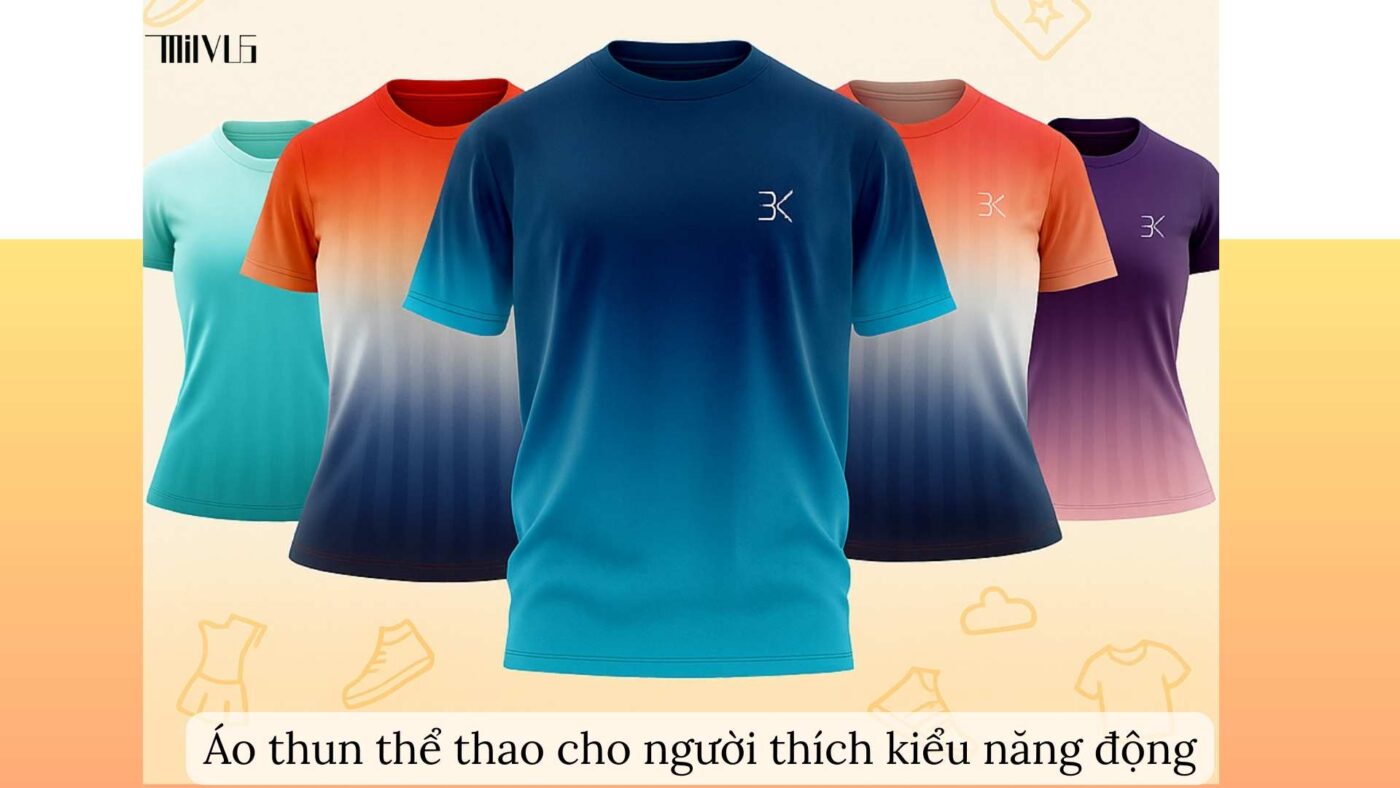 Áo thun thể thao cho người thích kiểu năng động