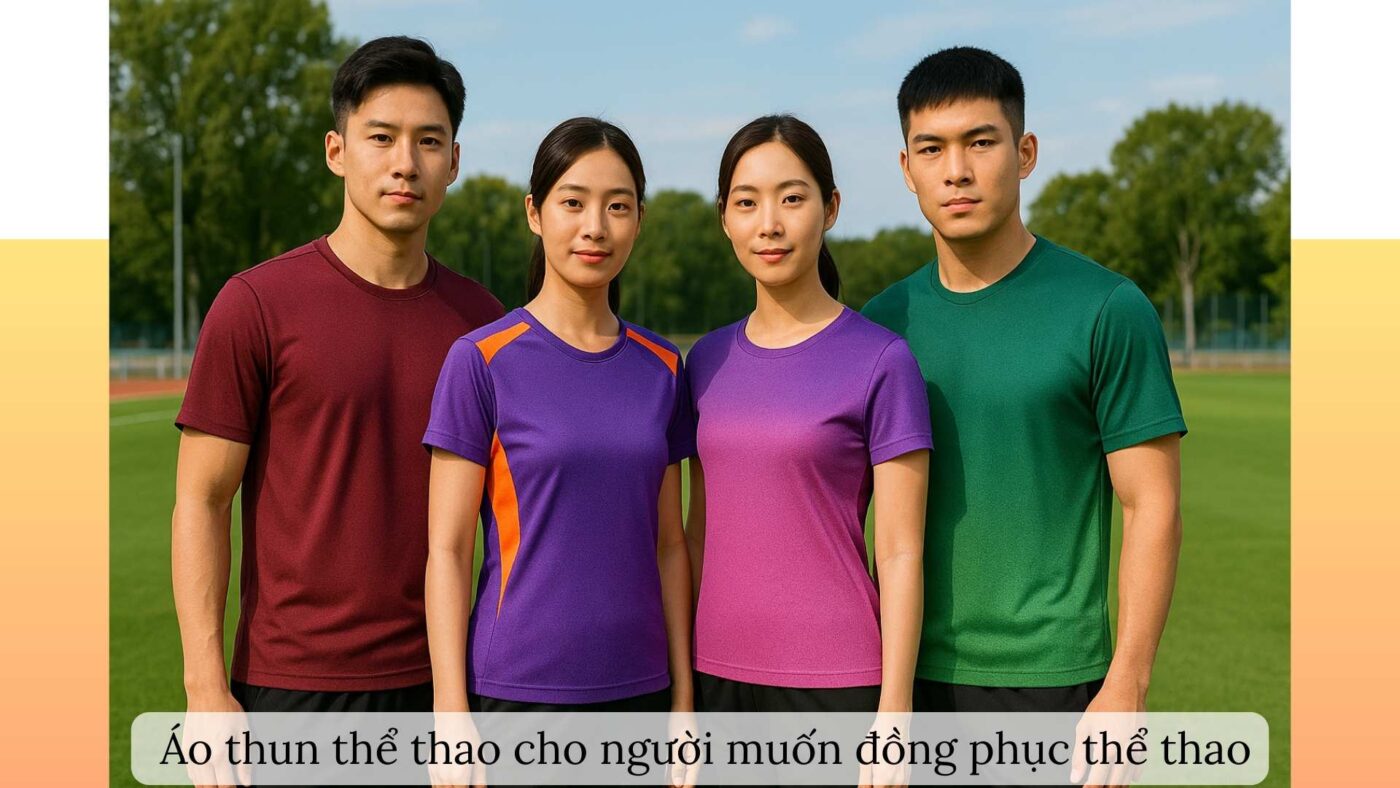 Áo thun thể thao cho người muốn đồng phục thể thao