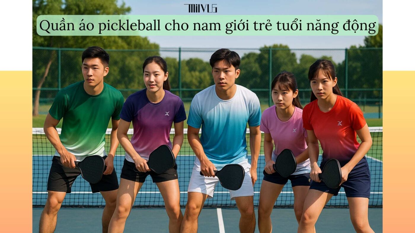 Quần áo pickleball cho nam giới trẻ tuổi năng động