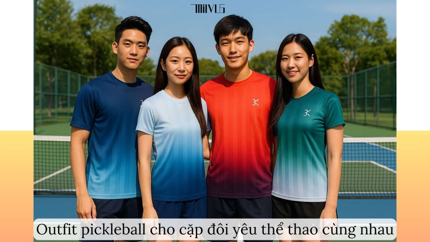 Outfit pickleball cho cặp đôi yêu thể thao cùng nhau