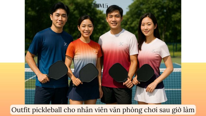 Outfit pickleball cho nhân viên văn phòng chơi sau giờ làm