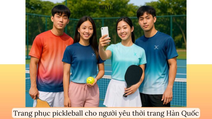 Trang phục pickleball cho người yêu thời trang Hàn Quốc
