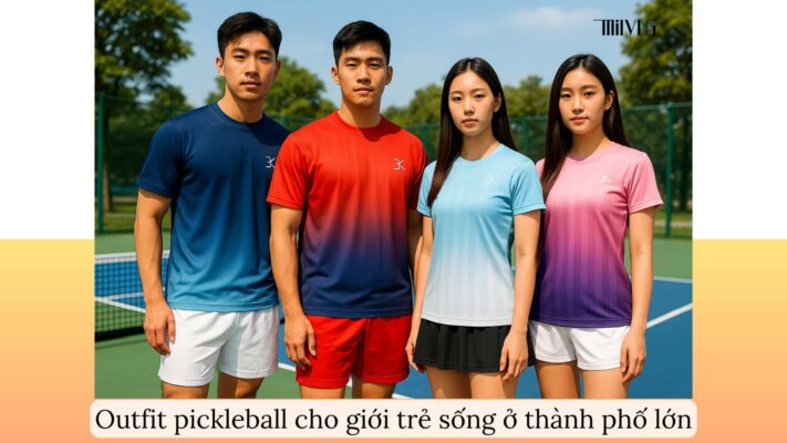 Outfit pickleball cho giới trẻ sống ở thành phố lớn
