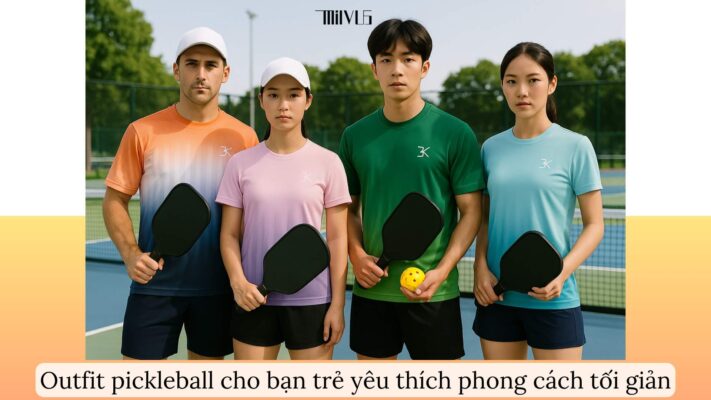 Outfit pickleball cho bạn trẻ yêu thích phong cách tối giản