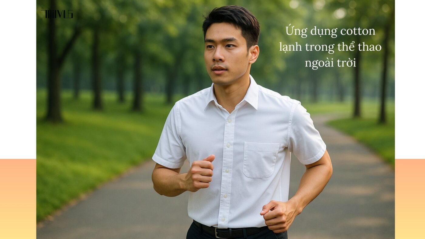 Áo sơ mi trắng cho người cần sơ mi trắng cotton lạnh – thoáng khí cho thể thao
