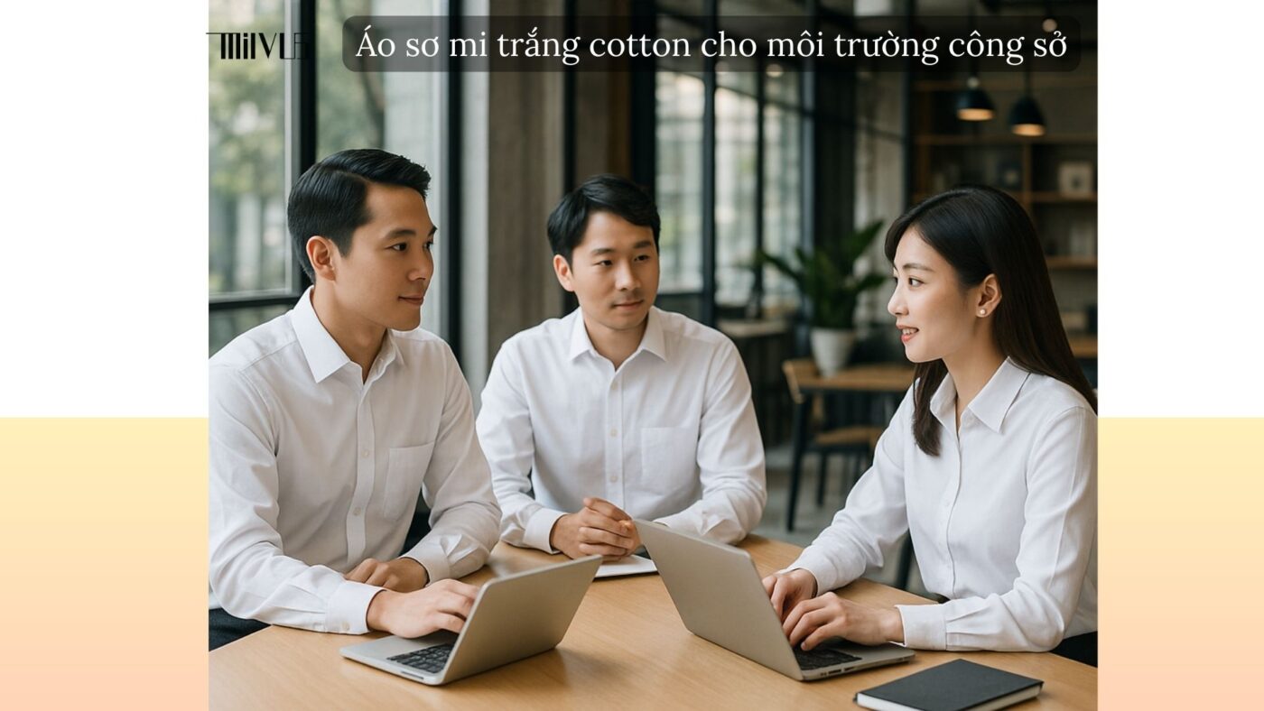 Áo sơ mi trắng cho người cần sơ mi trắng cotton lạnh – thanh lịch công s