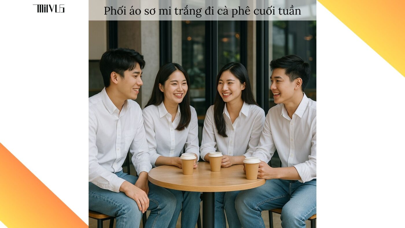 Áo sơ mi trắng cho người da nhạy cảm – năng động, tinh tế cho cuối tuần