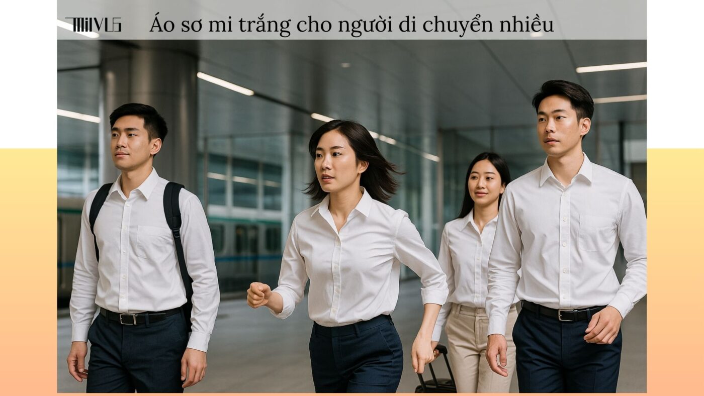 Áo sơ mi trắng cho người di chuyển nhiều – tiện lợi, thoáng mát, phù hợp công việc và du lịch