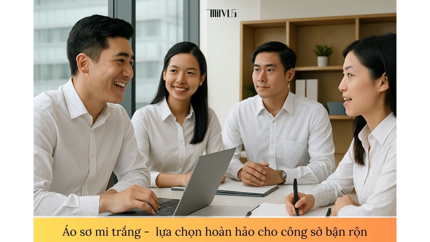 Áo sơ mi trắng cho người hay vận động – lựa chọn hoàn hảo cho công sở bận rộn.