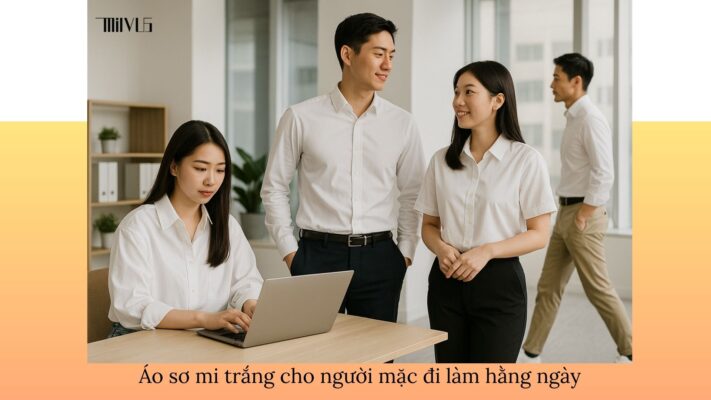 Áo sơ mi trắng cho người mặc đi làm hằng ngày – đa dạng phong cách, thanh lịch, hiện đại.