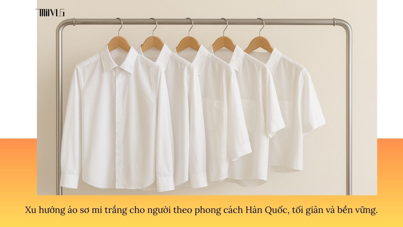 Xu hướng áo sơ mi trắng Hàn Quốc năm nay