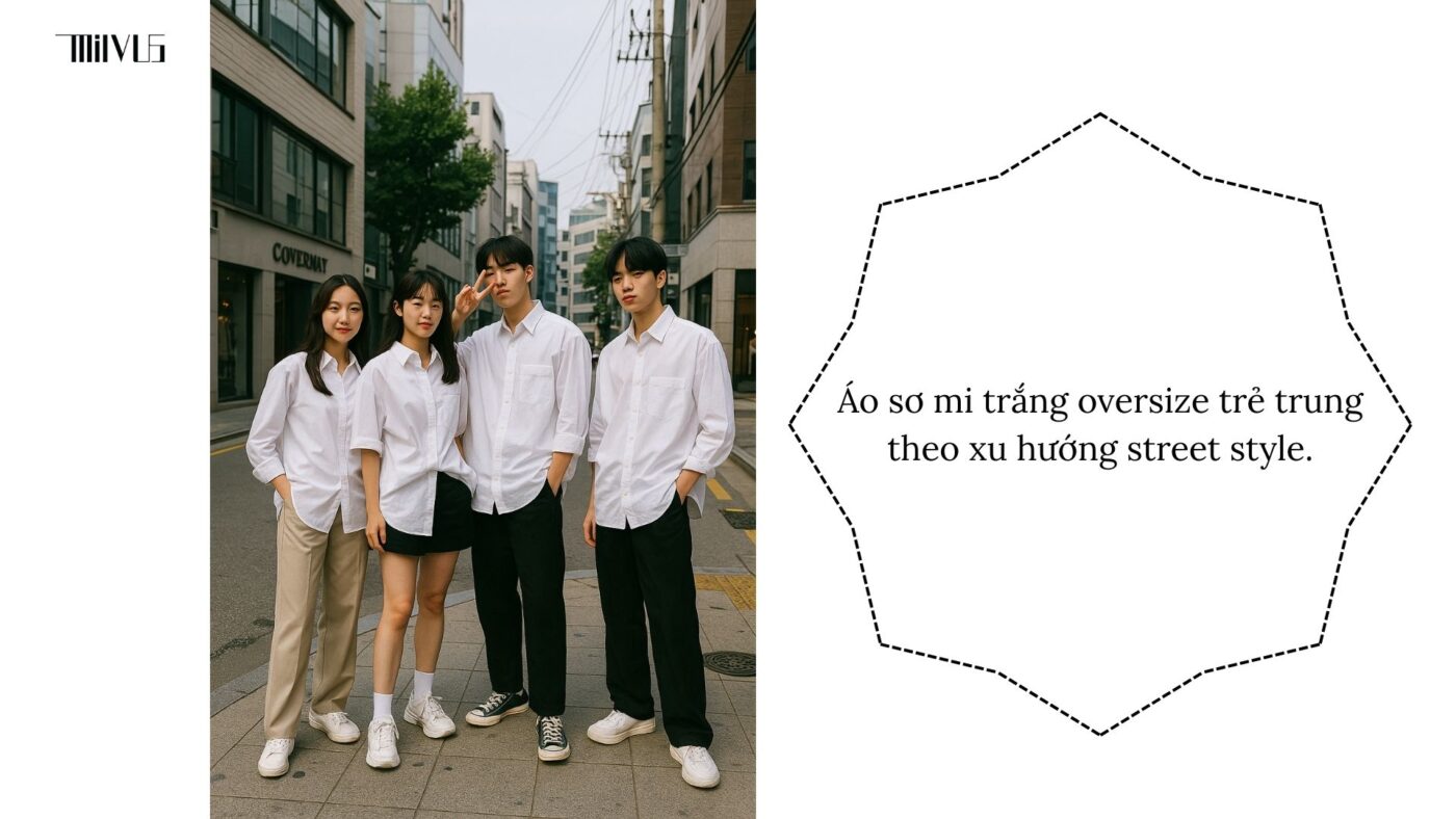 Xu hướng áo sơ mi trắng oversize năm nay