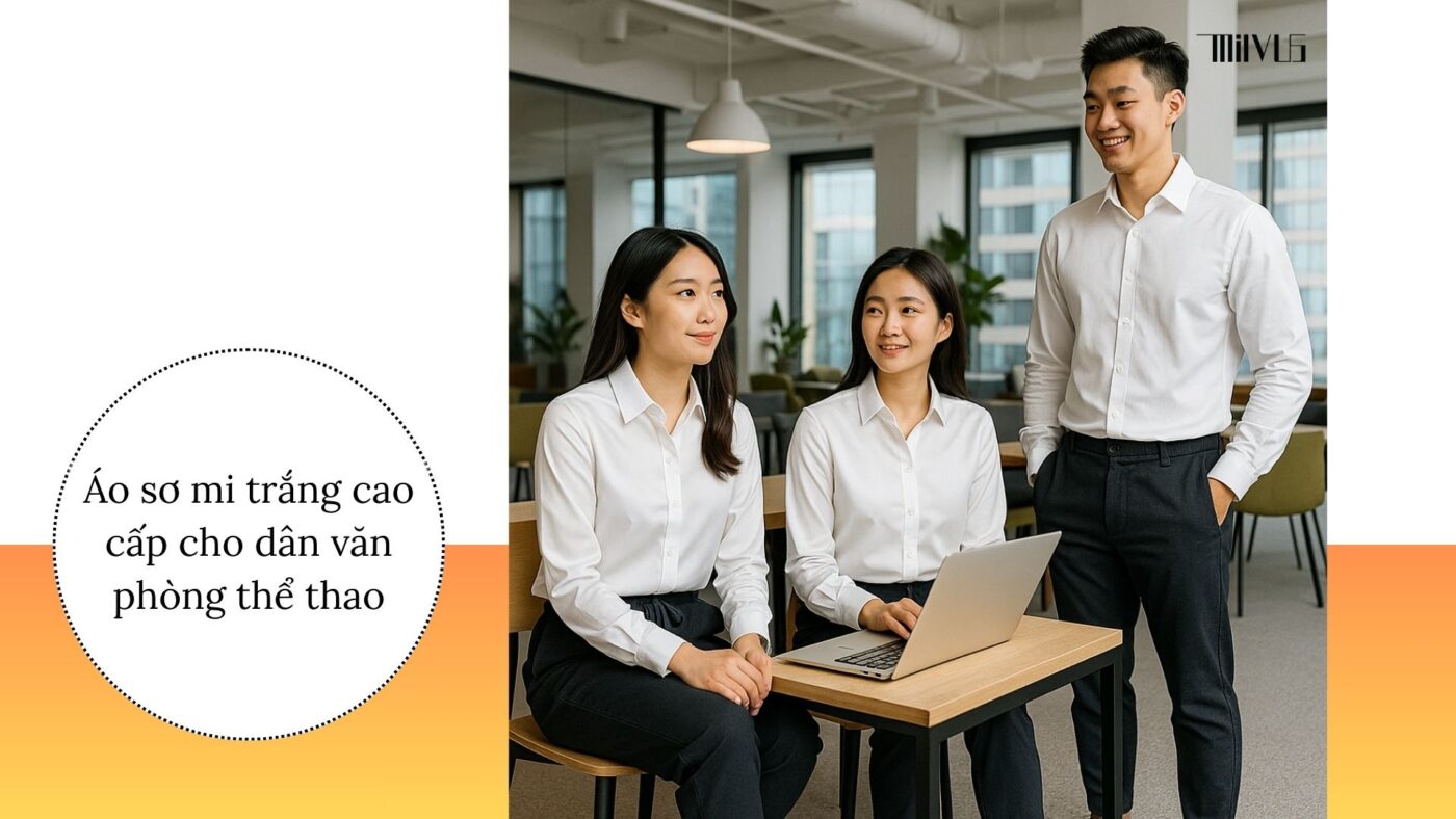 Áo sơ mi trắng cho người thích chất liệu cao cấp – phù hợp dân văn phòng thể thao
