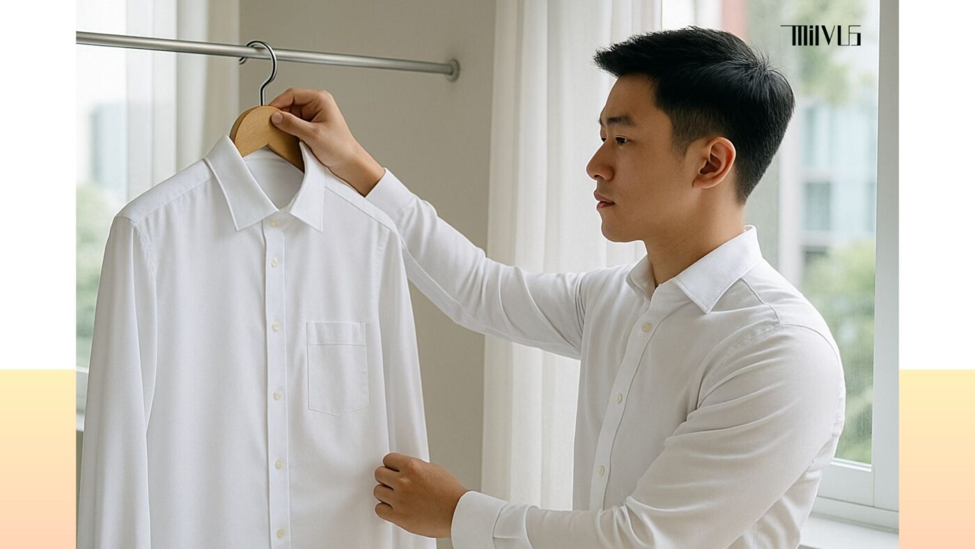 "Áo sơ mi trắng cho người thích chất liệu cao cấp – mẹo giữ trắng sáng, bền lâu.