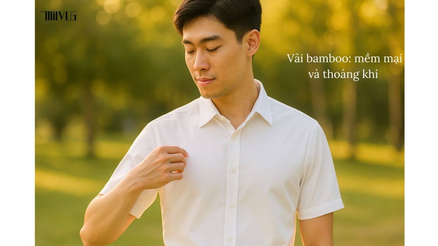 Áo sơ mi trắng cho người thích vải bamboo