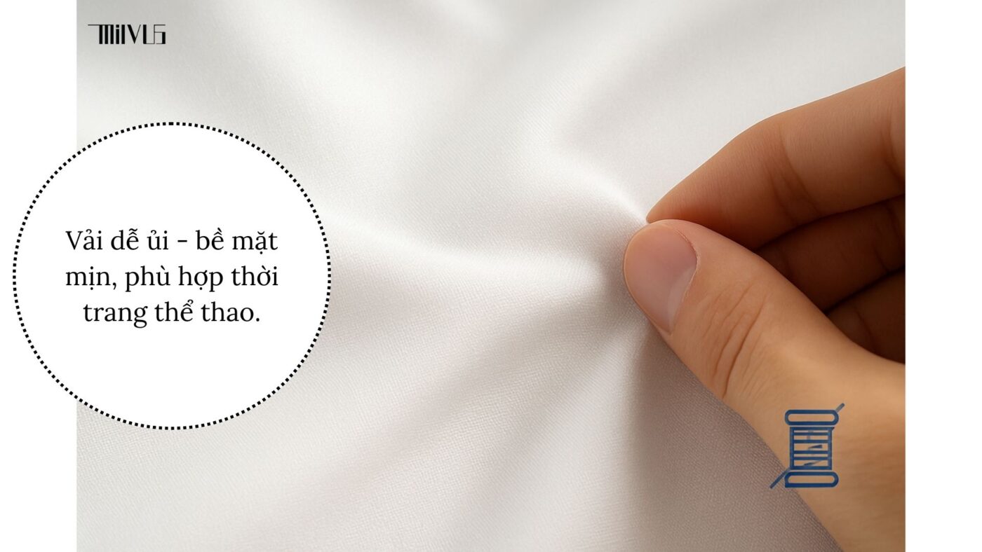 Đặc điểm nổi bật của vải dễ ủi trong thể thao