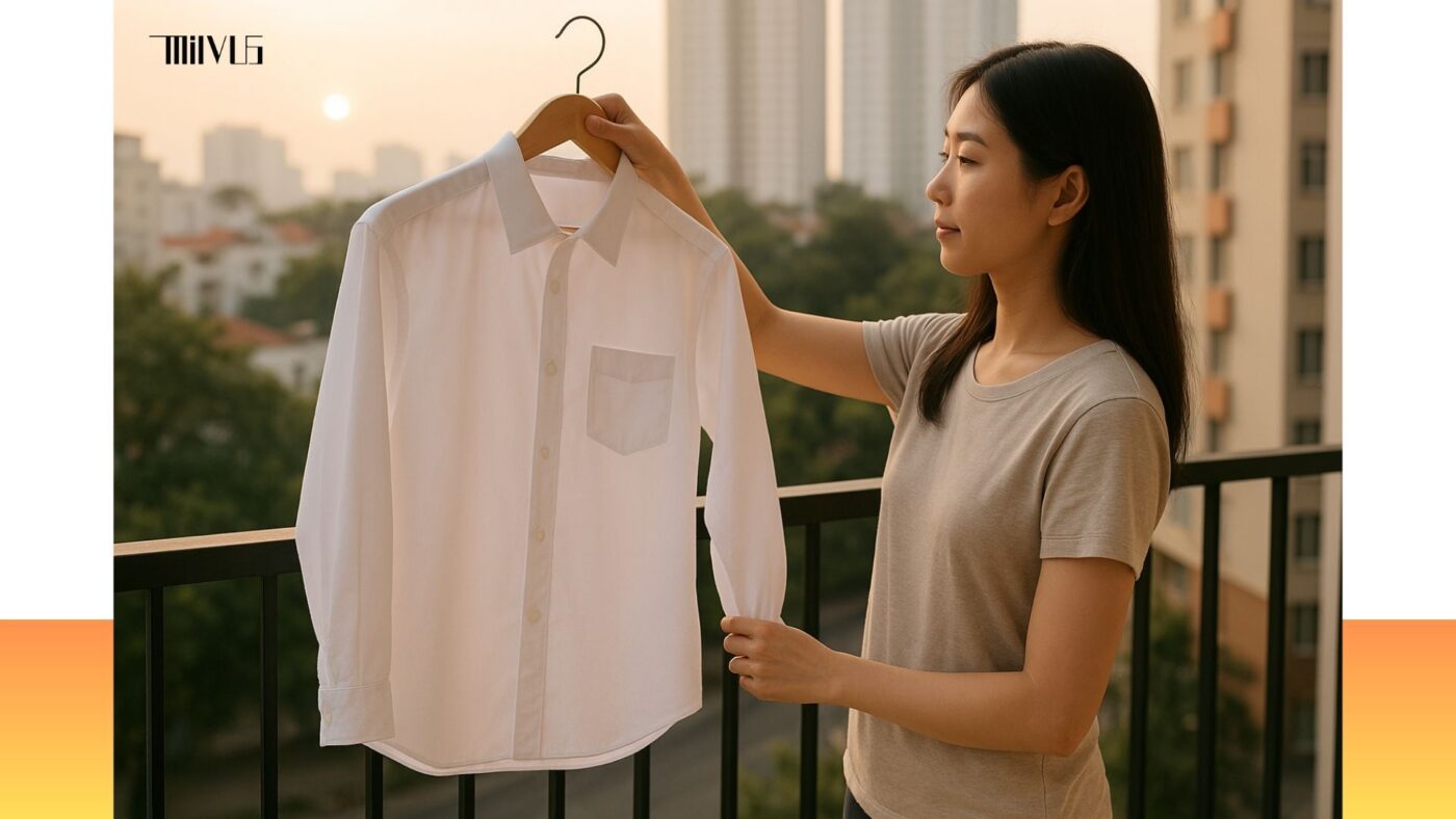 Cách giữ áo sơ mi trắng cho người thích vải nhẹ luôn sáng và bền.