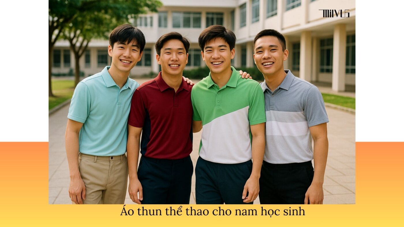 Áo thun thể thao cho nam học sinh – thoải mái, phong cách, phù hợp nhiều hoạt động