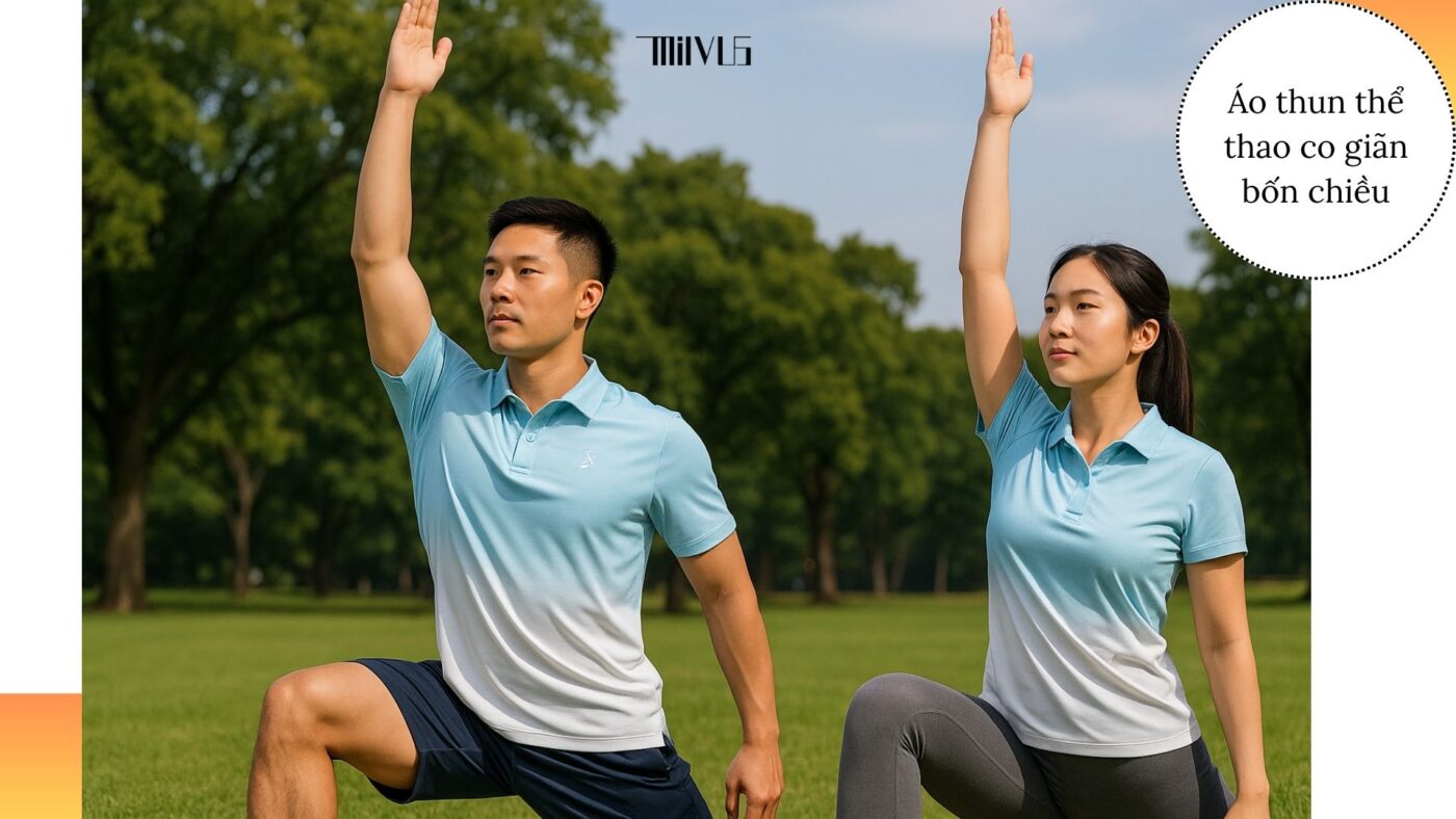 Áo thun thể thao cho người cần co giãn tốt