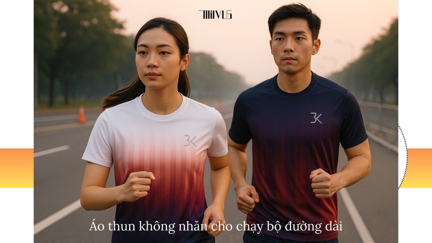 Áo thun thể thao cho người cần vải không nhăn