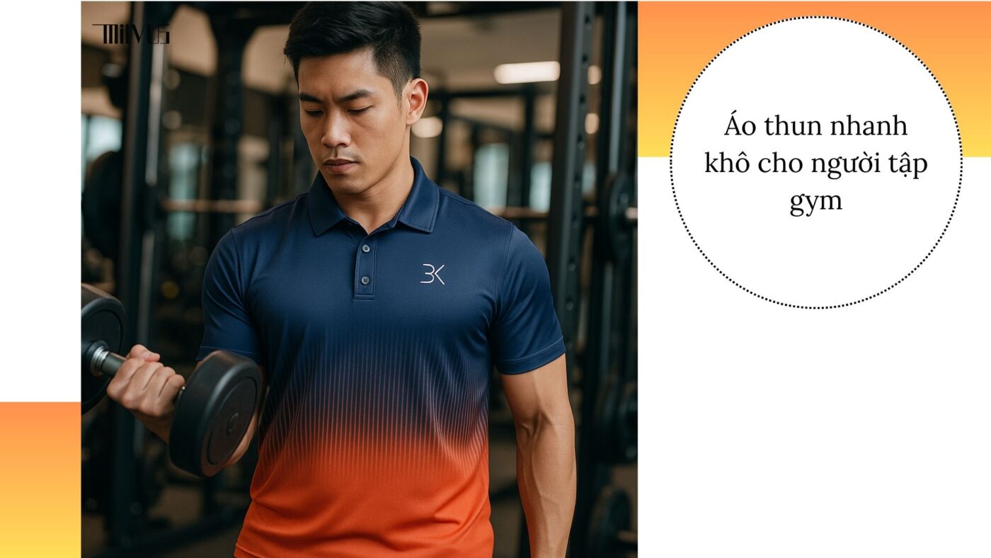 Áo thun thể thao cho người cần vải nhanh khô