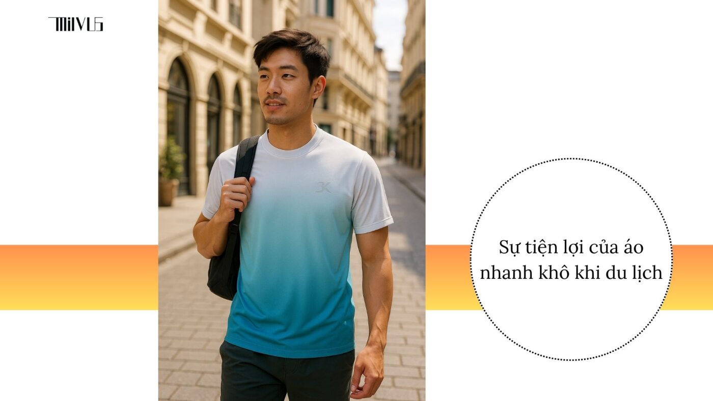 Áo thun thể thao cho người cần vải nhanh khô