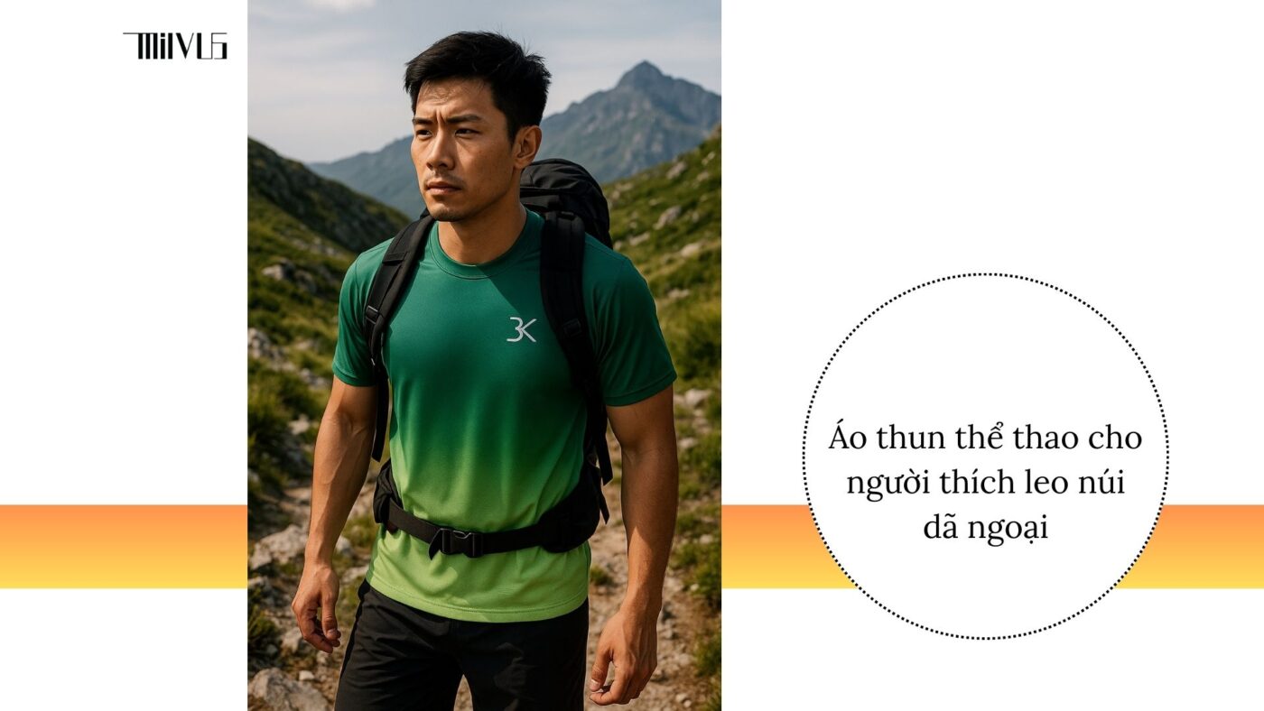 Áo thun thể thao cho người cần vải thấm hút mồ hôi