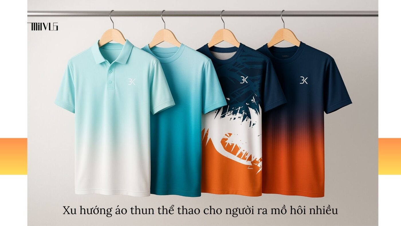 Áo thun thể thao cho người ra mồ hôi nhiều