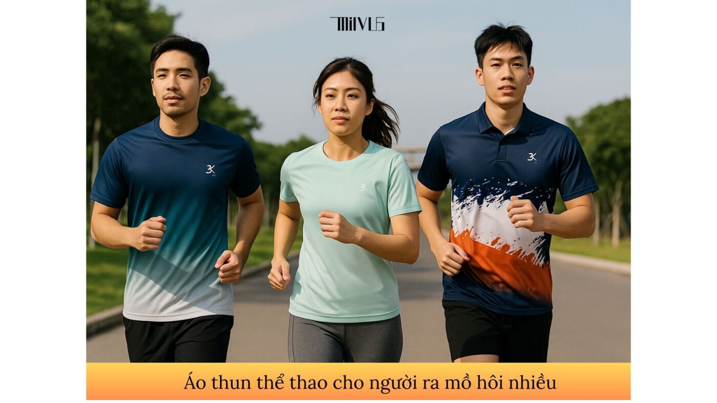 Áo thun thể thao cho người ra mồ hôi nhiều