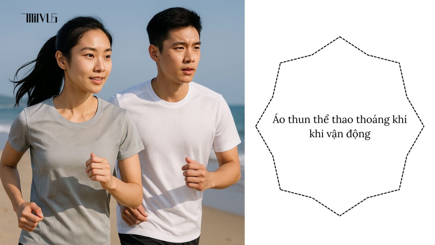 Áo thun thể thao cho người sống ở vùng biển