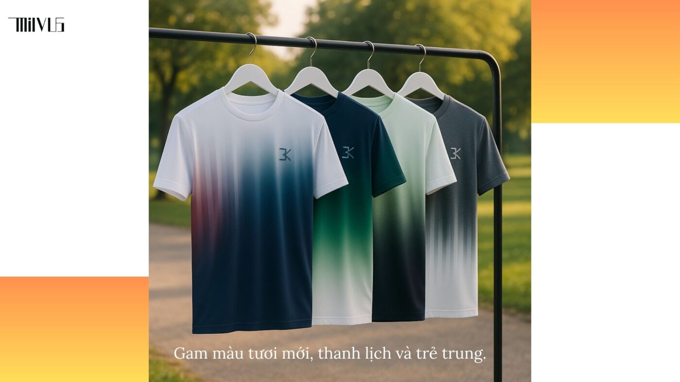 Áo thun thể thao cho người tập thể dục sáng sớm