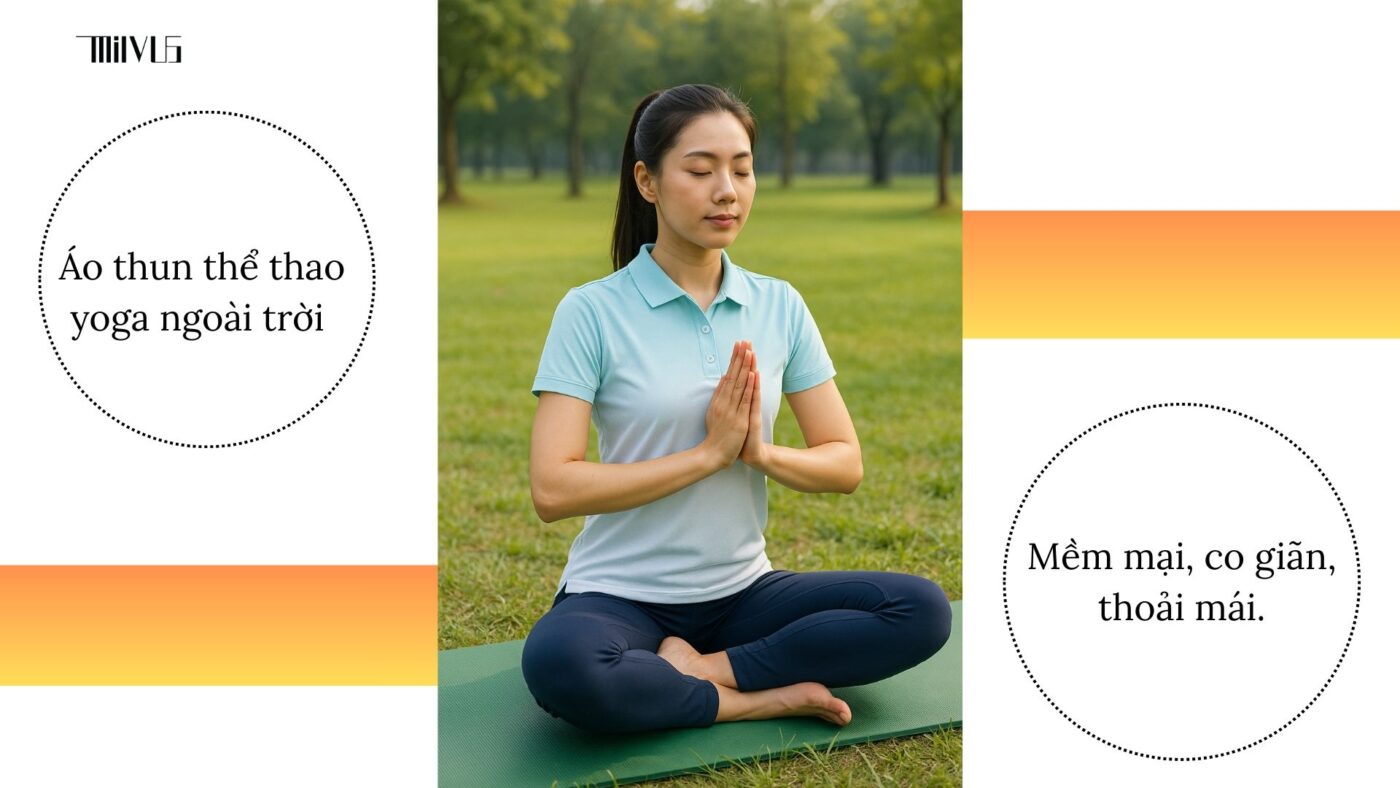 Áo thun thể thao cho người tập thể dục sáng sớm
